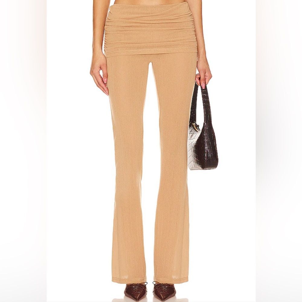 New NWT Zemeta Carrie Mesh Skirt Pants in Tan
Sheer revolve